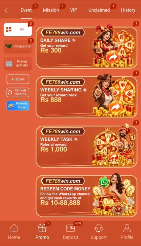 FE786 Game online gaming features
