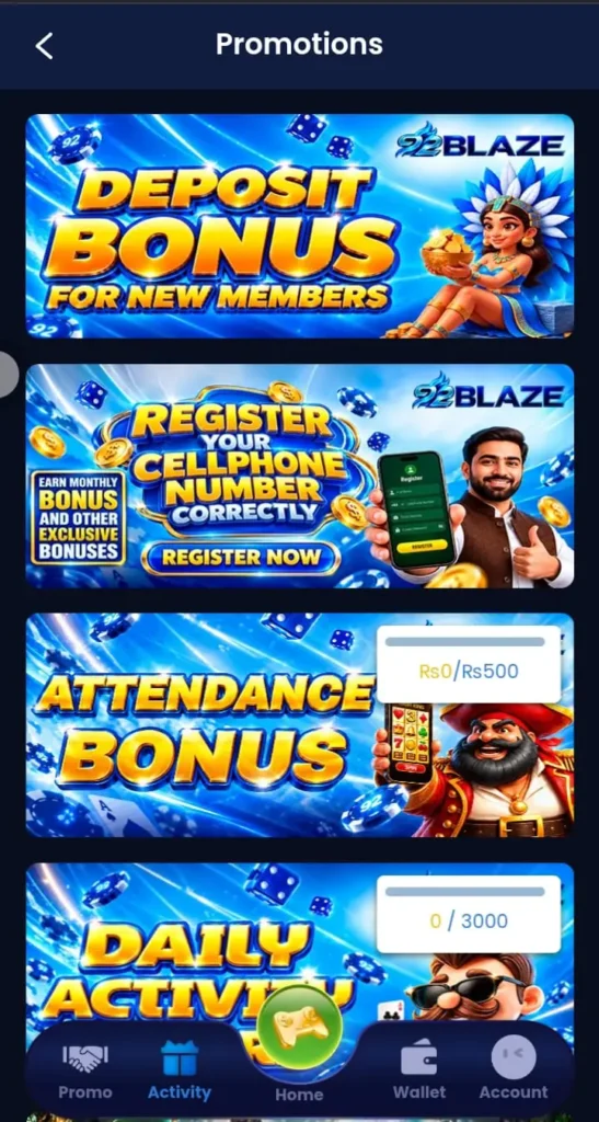 Mobile gaming account dashboard