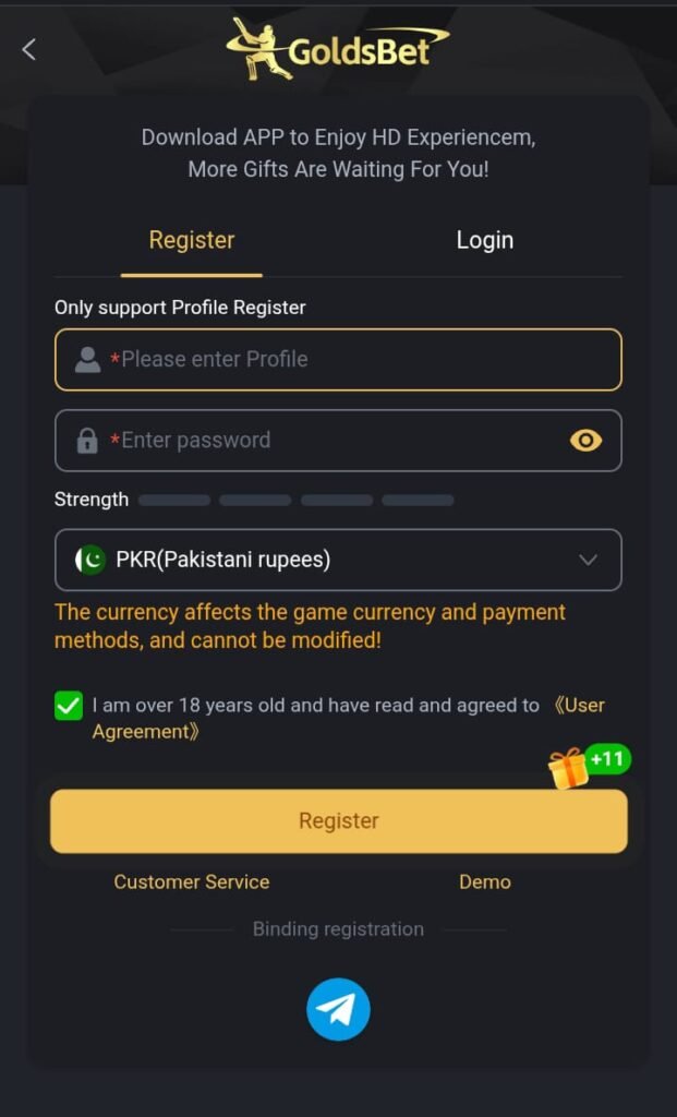 Goldsbet Game Easy To Register And Play