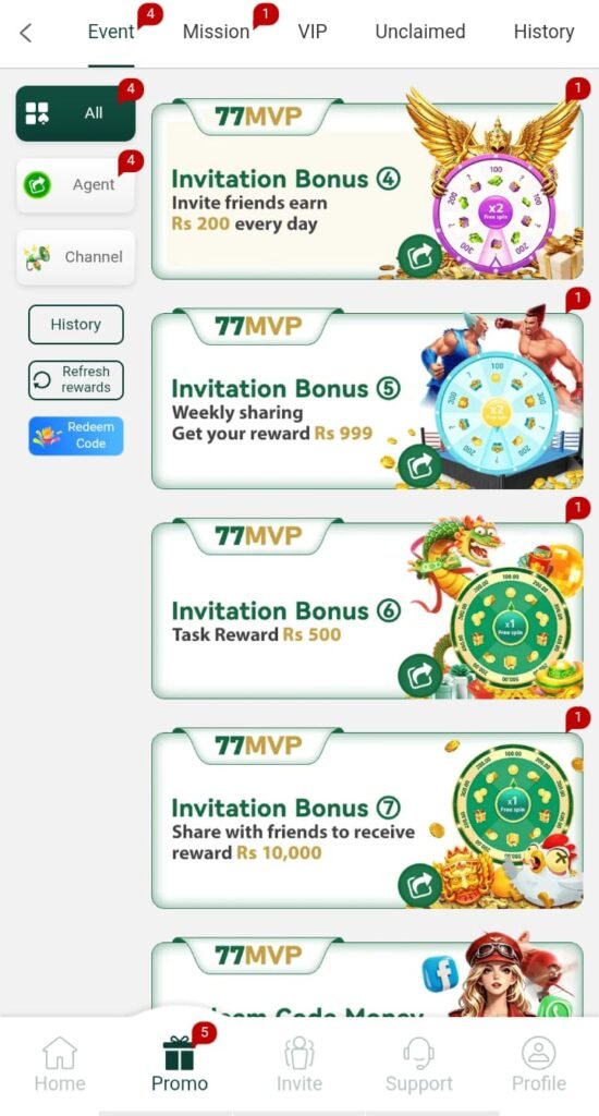 77MVP Game deposit method on Android