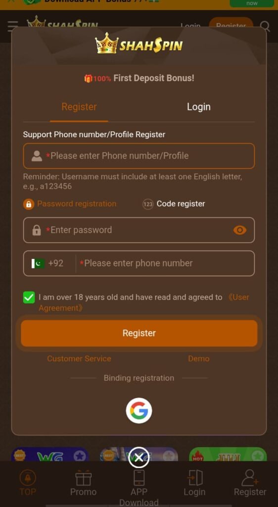 ShahSpin Game Registration, Features & Login Guide